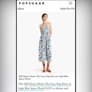 Hill House Home The Lucy nap dress in blue floral